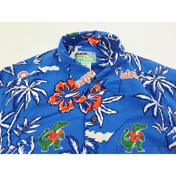 Reyn Spooner Hawaiian Traditionals Size Medium Mens Florida Gators Rayon Shirt - Picture 8 of 8
